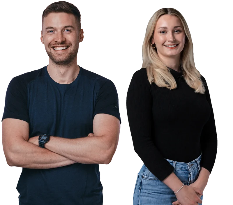 Two members of the Mediacharge team